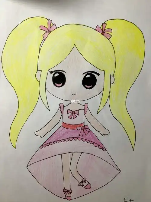 画叶罗丽仙子怎么画画画原来如此简单#爸爸画的叶罗丽战士vs我画的叶