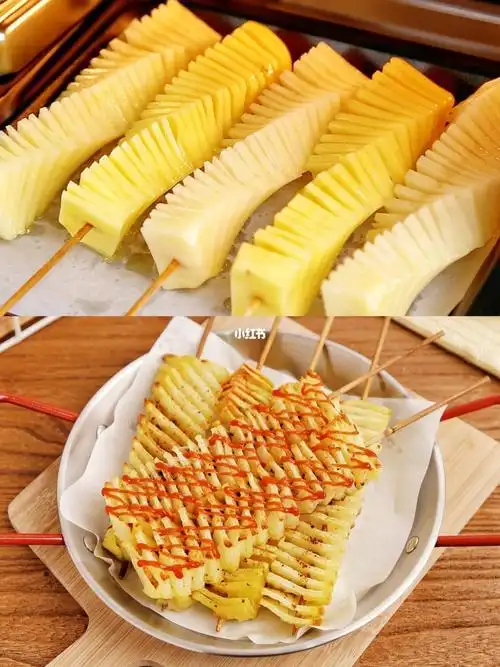 小吃店别想赚我钱75招牌小吃旋风土豆一口