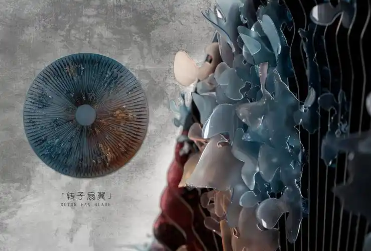 汇创名品 工业风轻奢客厅玄关过道样板房立体创意实物装置画