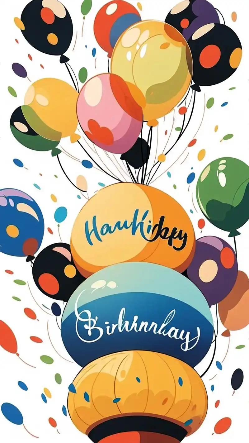 98 为庆祝这个特殊的日子,我精心准备了一系列生日快乐气球壁纸,让
