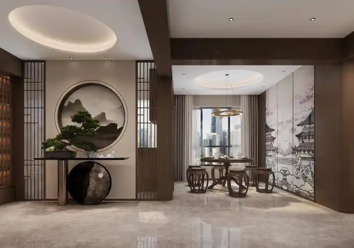 叫我们设计结合进去,最终呈现效果图#装修  #中式设计  #装修设计