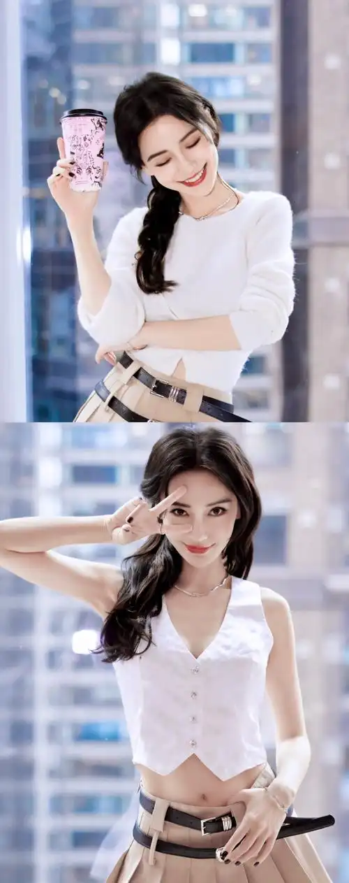 杨颖美式甜心##angelababy笑得好开心