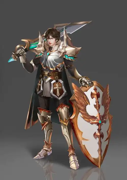 欧美风格男战士