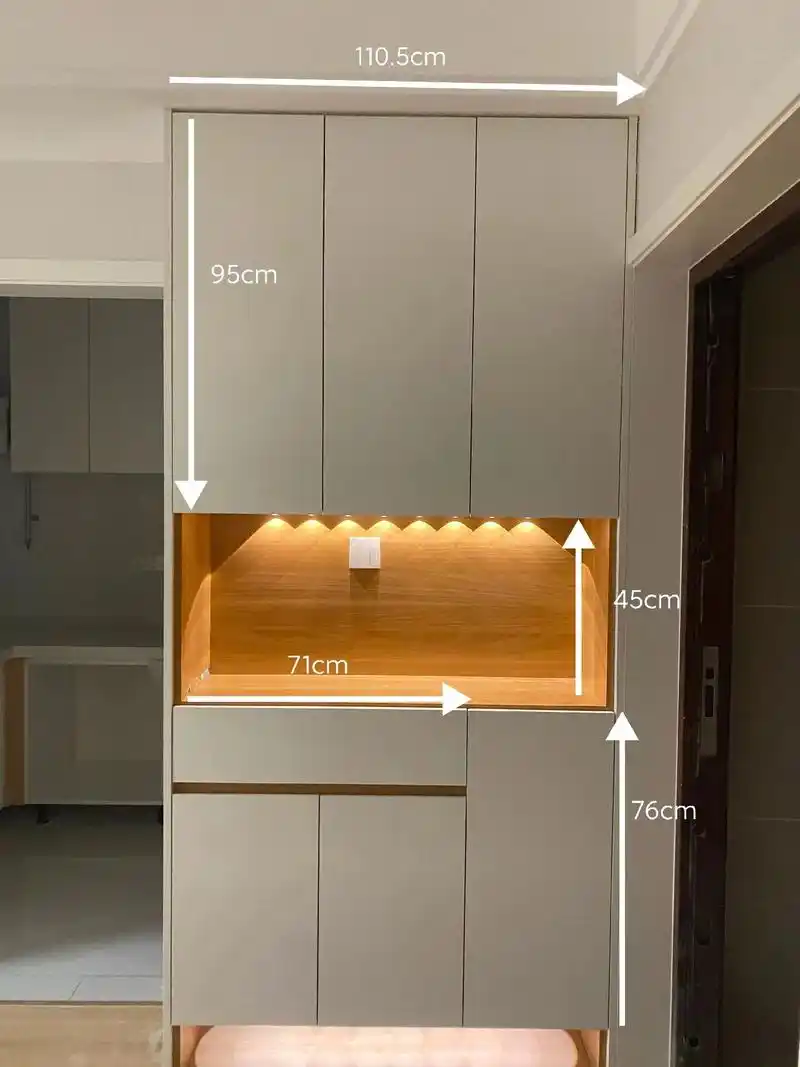 大家都看好的我家鞋柜内部结构和尺寸来了