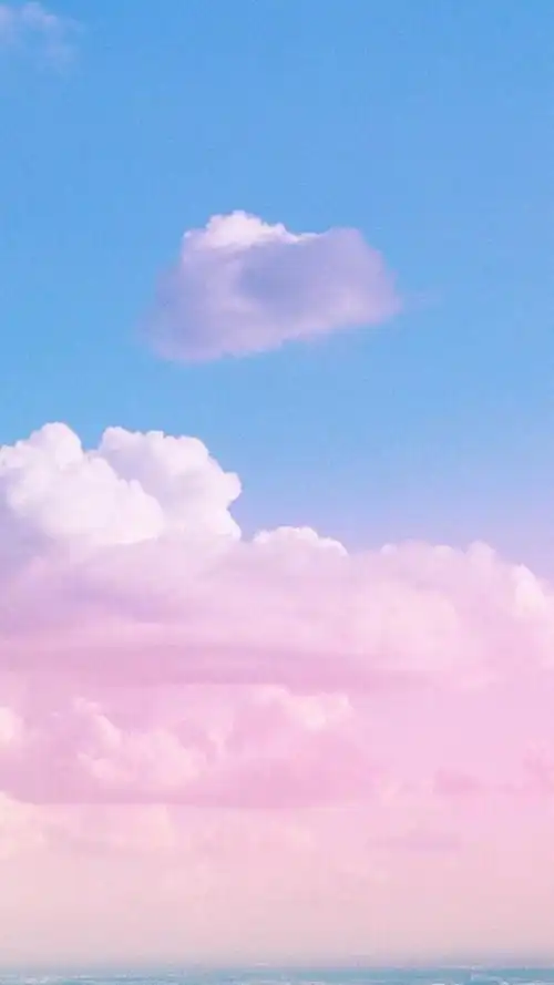 云雾云朵粉色h5背景