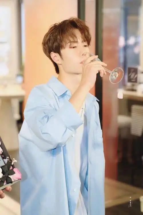 这就是贵公子喝酒#王一博出席活动,端起酒杯,完全不似纨绔公子,却贵