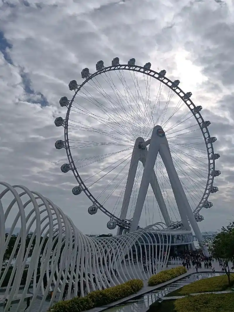 摩天轮下的风景,每一张照片都是满满的回忆和足迹,随手一拍都是 - 抖