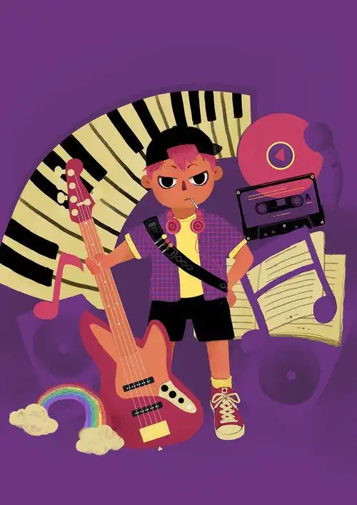 音乐节|插画|创作习作|巴尸 - 原创作品 - 站酷 (zcool)