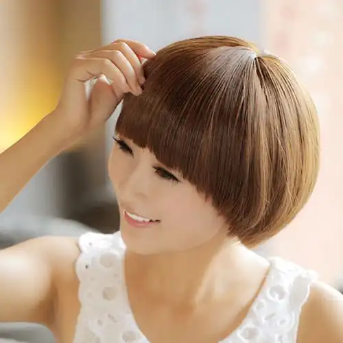 蘑菇头假发女短发假发帅气女蓬松bobo头短假发发型非主流圆脸