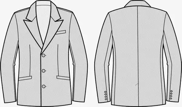 男士手绘西装服饰