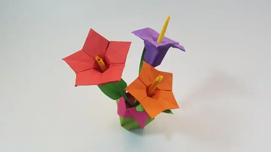 折纸牵牛花怎么做?