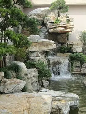 绿人园林景观 假山图片_假山效果图大全 家庭假山图片 庭院假山图片