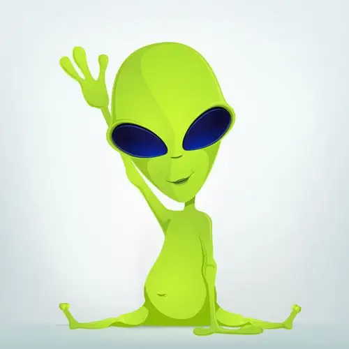 劈叉外星人_可爱卡通头像图片_扣扣居