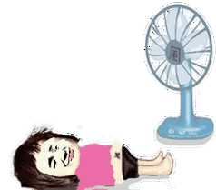吹电扇 gif 动图_动图_gif_电扇表情