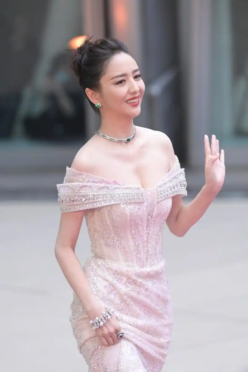 佟丽娅,丫丫低胸长裙生图