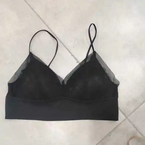 6821法式蕾丝抹胸内衣背心上衣露肩肩带吊带抹胸