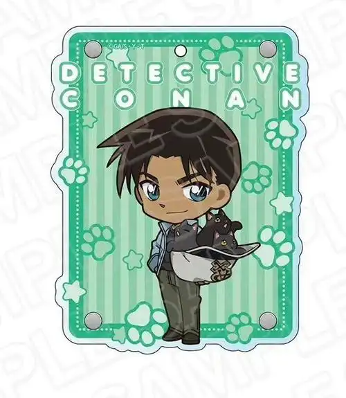 名侦探柯南撸猫系列第二弹,基德撸小白猫,服部平次的猫也是黑的