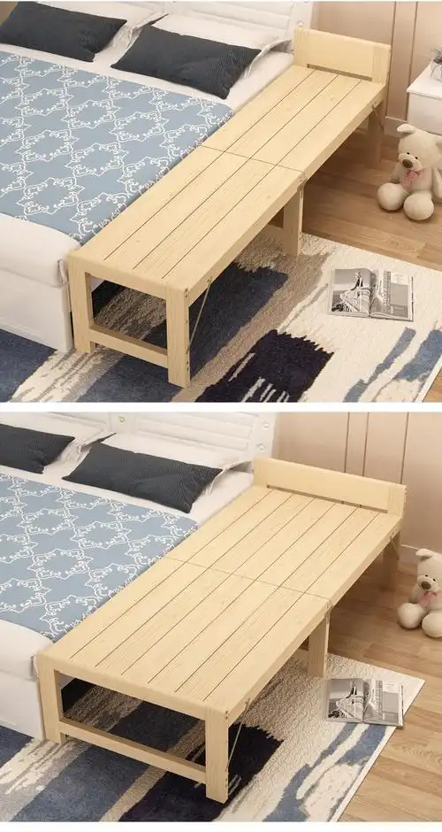 拼床加宽定制实木拼接折叠木床定做大床加长小床单人床边床午休床宽20