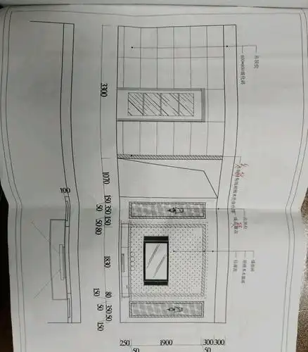 电视墙立面设计图.