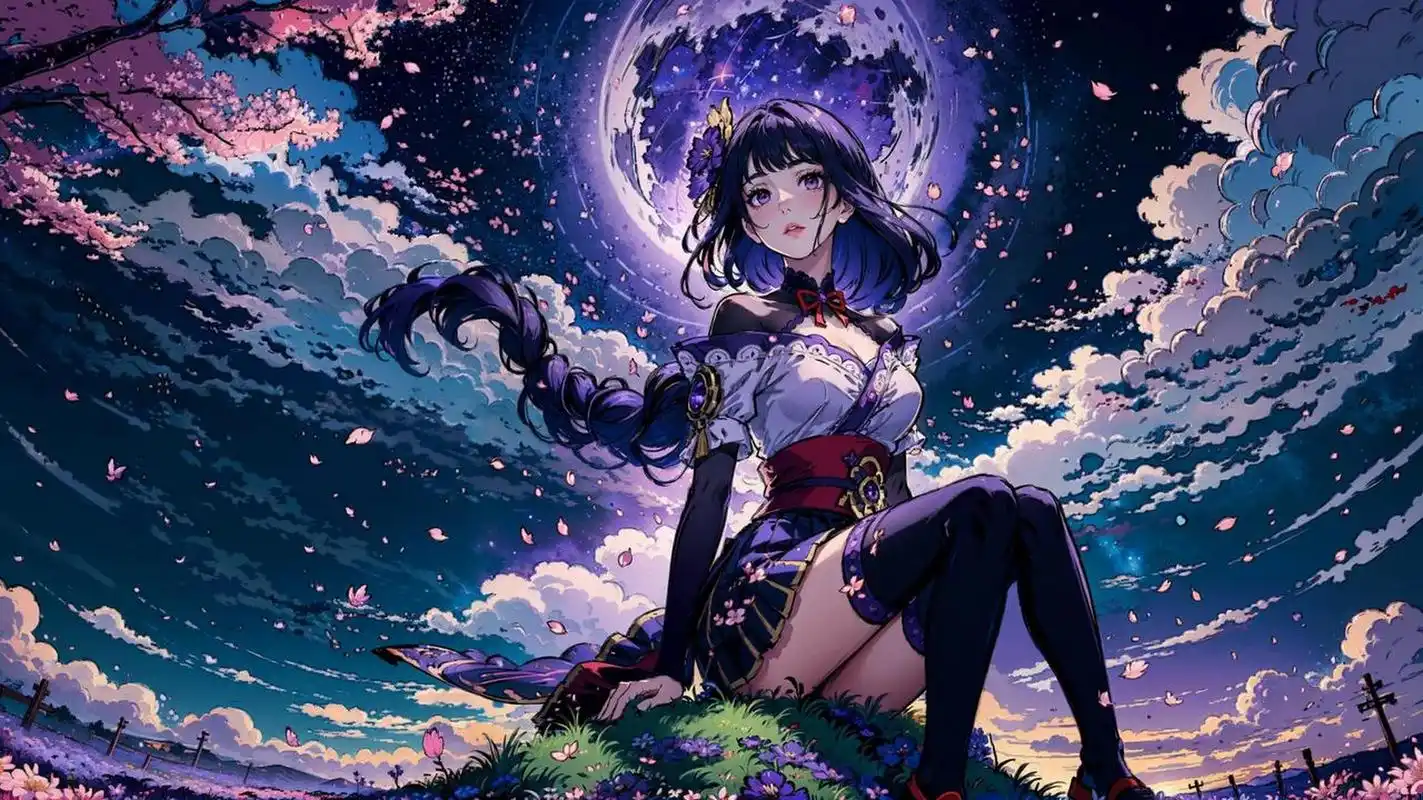 分享一张雷电将军的高分辨率壁纸吧