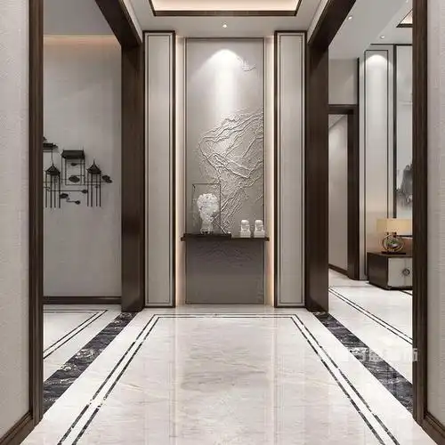 新中式风格装修案例,198平米别墅装修效果图