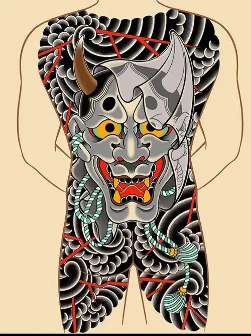 日式老传统纹身手稿分享