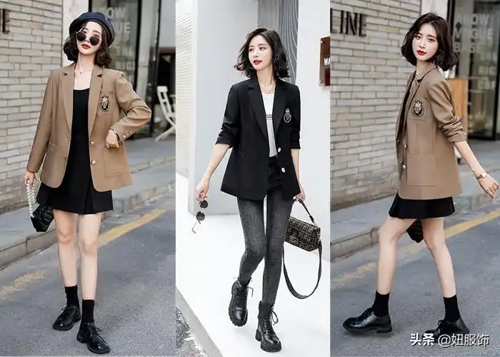 小西装怎么搭配图片女(春季备上几款休闲减龄又知性的西装小外套)