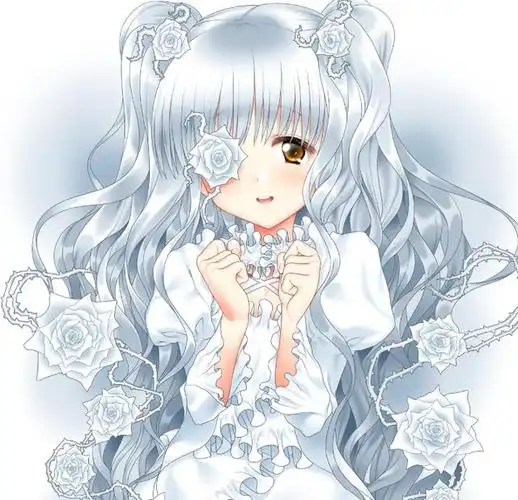 穿上梦幻的婚纱,有一种奇妙的感觉,一种说不出的快乐.二次元!