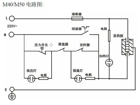 高压锅电路接线图