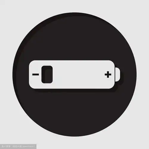 信息图标-白色电池电量不足