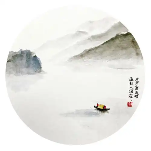 烟雨江南--陈惊诗意山水画