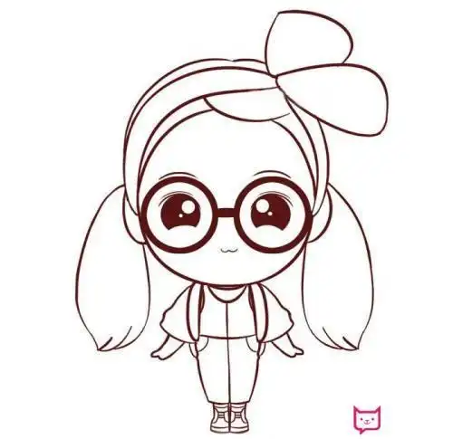 可爱简笔画人物图片大全大图q版动漫卡通简笔画图片大全q版卡通人物