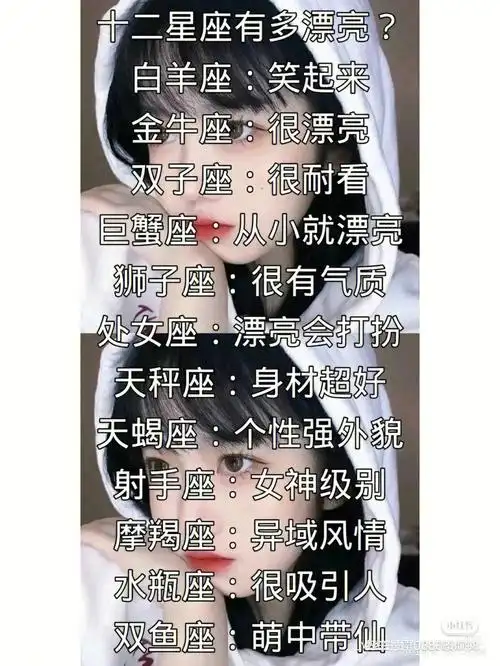 十二星座有多漂亮