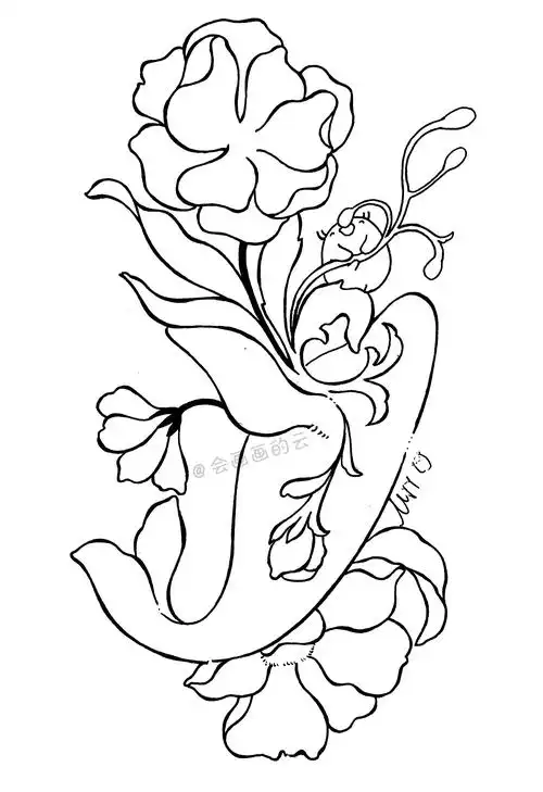 中性笔绘画过程图讲解