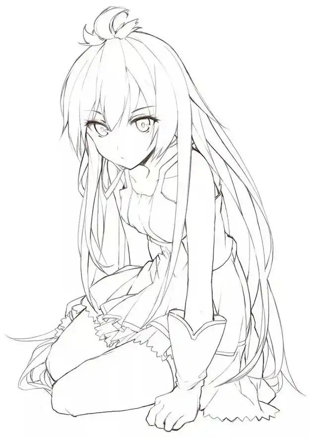 分享一波动漫人物线稿,需要的宝子自取#procreat - 抖音