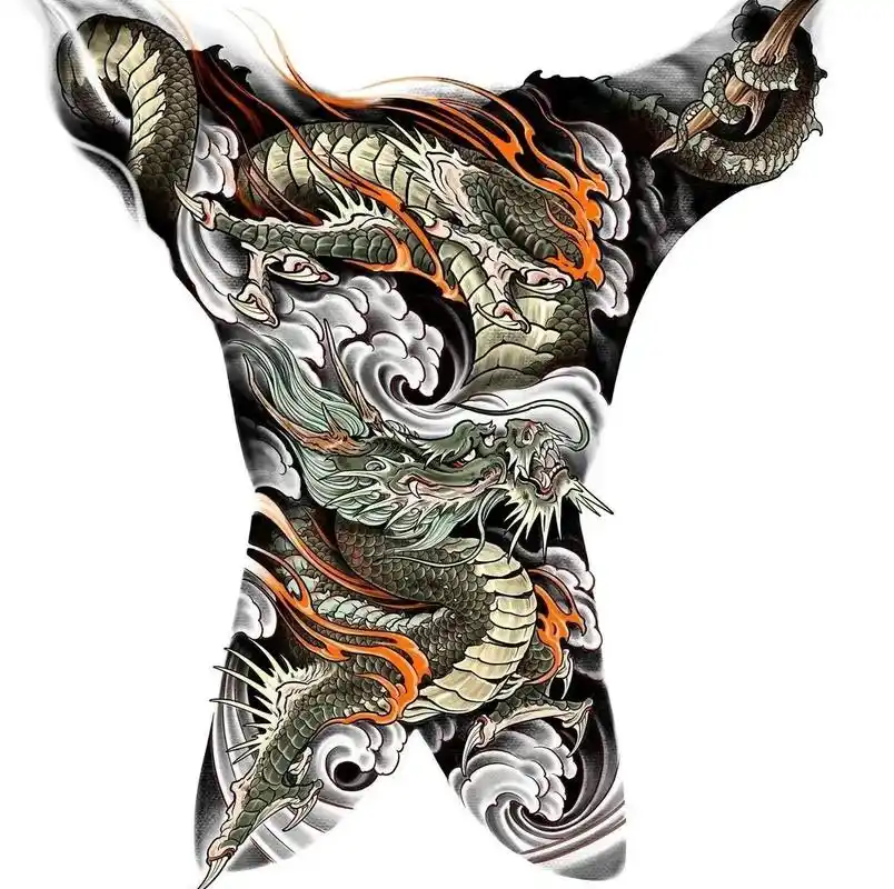 满背纹身 #手稿 #人体彩绘 #素材 #tattoo #传 - 抖音