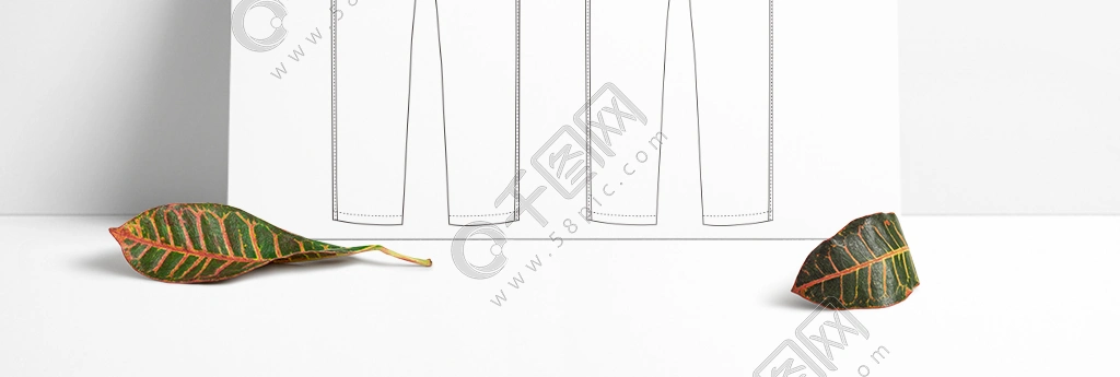 男款直筒有口袋裤子 模板免费下载_cdr格式_2000像素_编号39761293-千