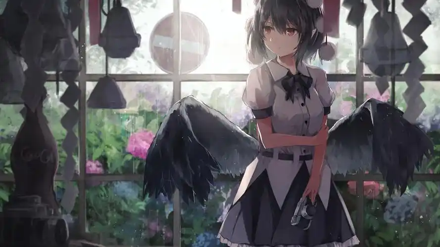 女生,裙子,翅膀,相机,动漫壁纸_动漫壁纸_墨鱼部落格