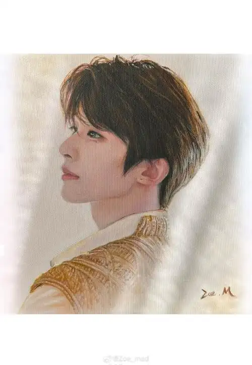 官#手绘油画96『眼中的光与爱』#欢迎进入刘宇的十方宇宙#@刘宇yu