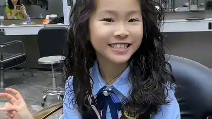 法式烫发,小女孩也很热爱的一款烫发