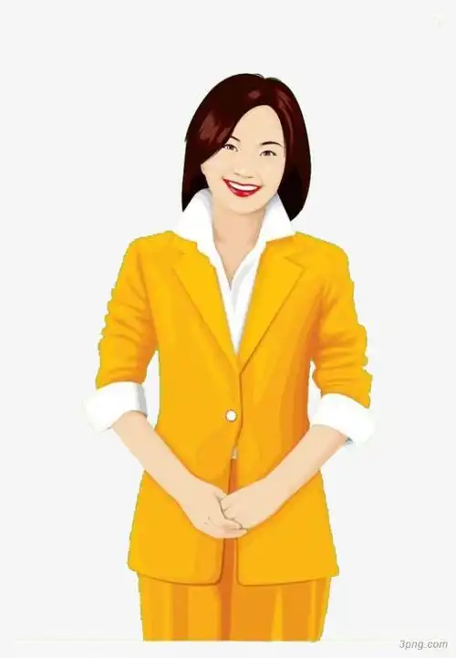 穿西装的成熟女png素材透明免抠图片-其他元素