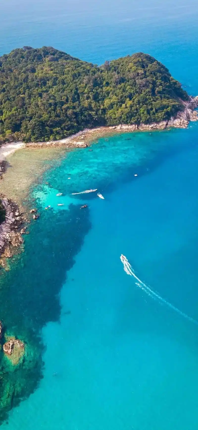 抖音图文来了 分享一波蓝色海滩壁纸,手机壁纸,锁屏壁纸.# - 抖音