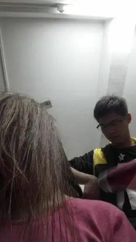 第一次,老公 吹头发