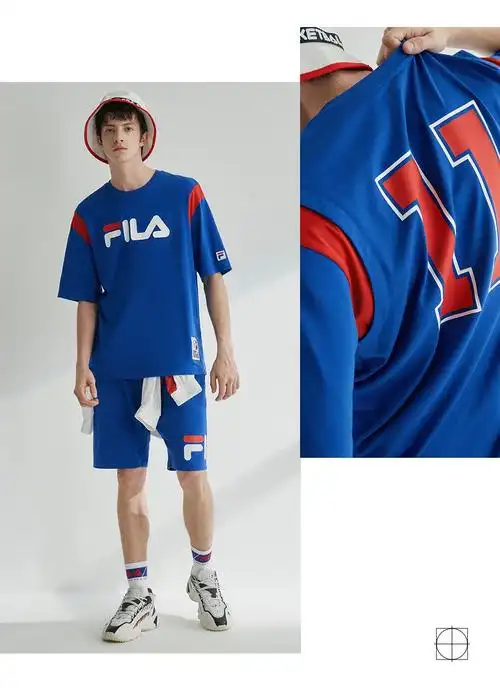 fila斐乐男装fusion系列官方男子短袖t恤2020夏季新款宽松简约潮流