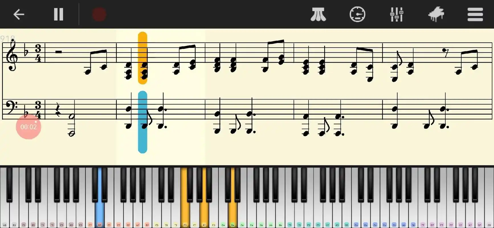 加勒比海盗 主题曲 钢琴五线谱 - 抖音