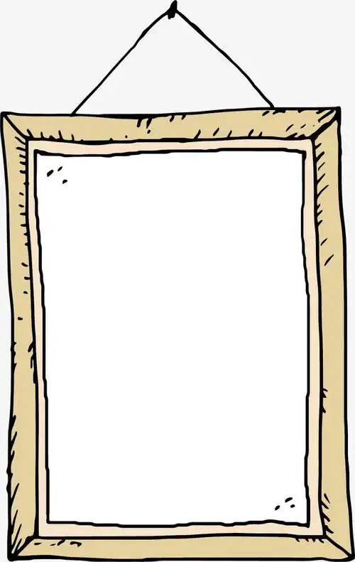 矢量手绘简约木头边框素材免费下载_觅元素