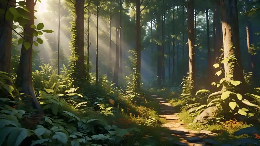 3d三维立体森林壁纸带你进入奇幻世界