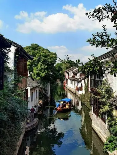 周庄古镇的水乡风光.漂亮