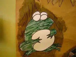 冬眠的青蛙简笔画冬眠的青蛙简笔画彩色