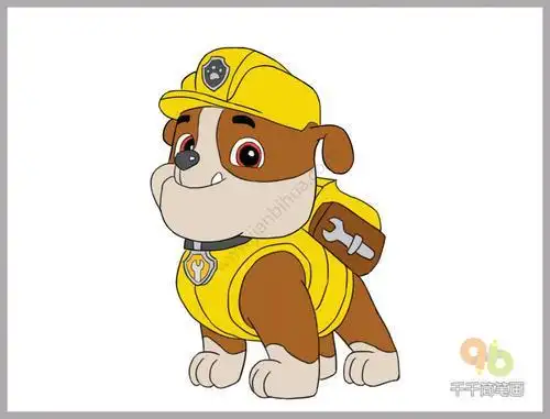 汪汪队立大功阿力简笔画步骤图